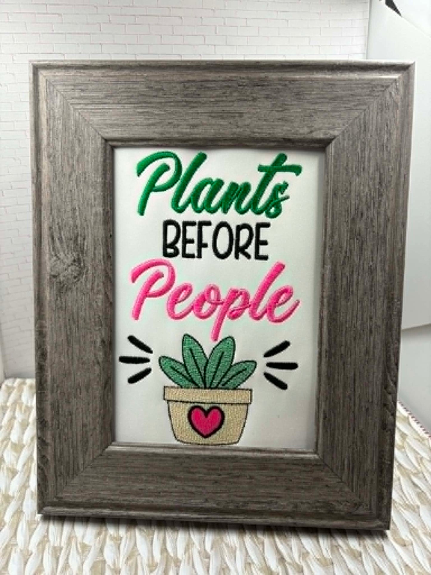 Plants Before People – 4 x 4, 5 x 7, 6 x 10 and 8 x 12 – DIGITAL Embroidery Design