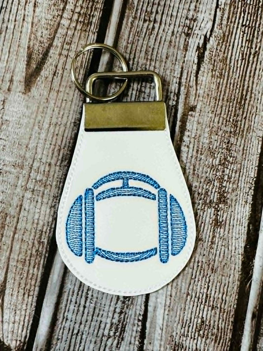 Wrestling Half Panel Fob – REQUIRES 1.25″ Clamp Hardware – Digital Embroidery Design