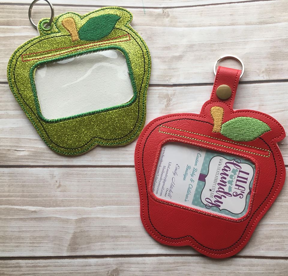 Apple ID Holders 5x7 only - Digital Embroidery Design