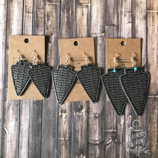 Arrowhead Earrings - 3 sizes - Digital Embroidery Design