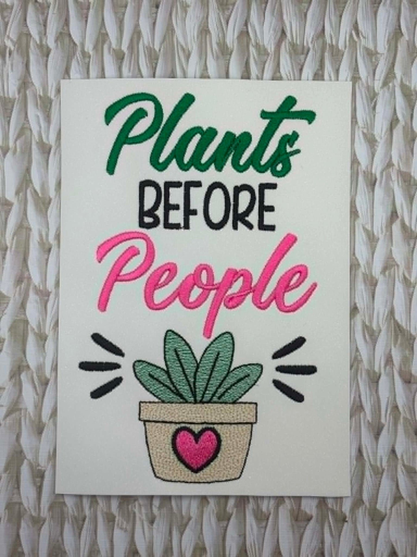 Plants Before People – 4 x 4, 5 x 7, 6 x 10 and 8 x 12 – DIGITAL Embroidery Design