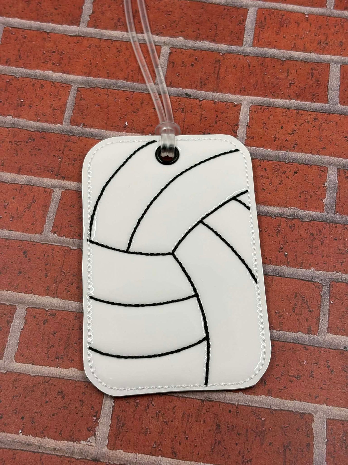 Volleyball Stitching Bag Tag – 3 Styles Included – Digital Embroidery Design
