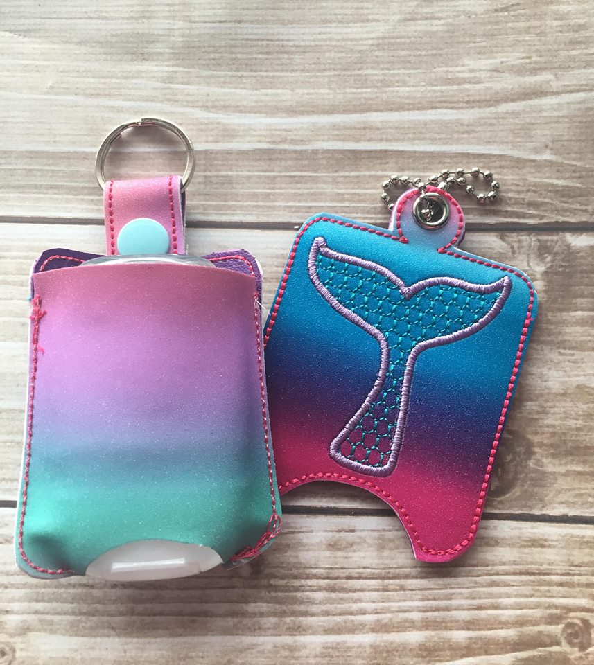 Mermaid Sanitizer Holder - Embroidery Design - DIGITAL Embroidery DESIGN