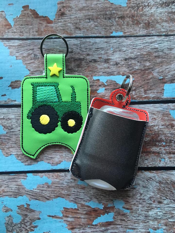 Tractor Sanitizer Holder - Embroidery Design - DIGITAL Embroidery DESIGN