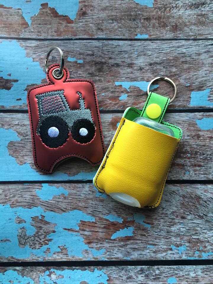 Tractor Sanitizer Holder - Embroidery Design - DIGITAL Embroidery DESIGN