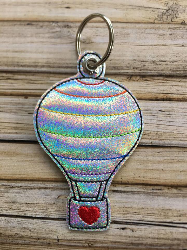 Hot Air Balloon Fobs - Digital Embroidery Design