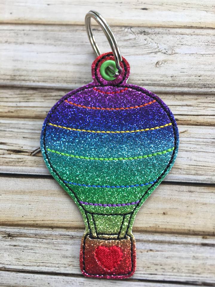 Hot Air Balloon Fobs - Digital Embroidery Design