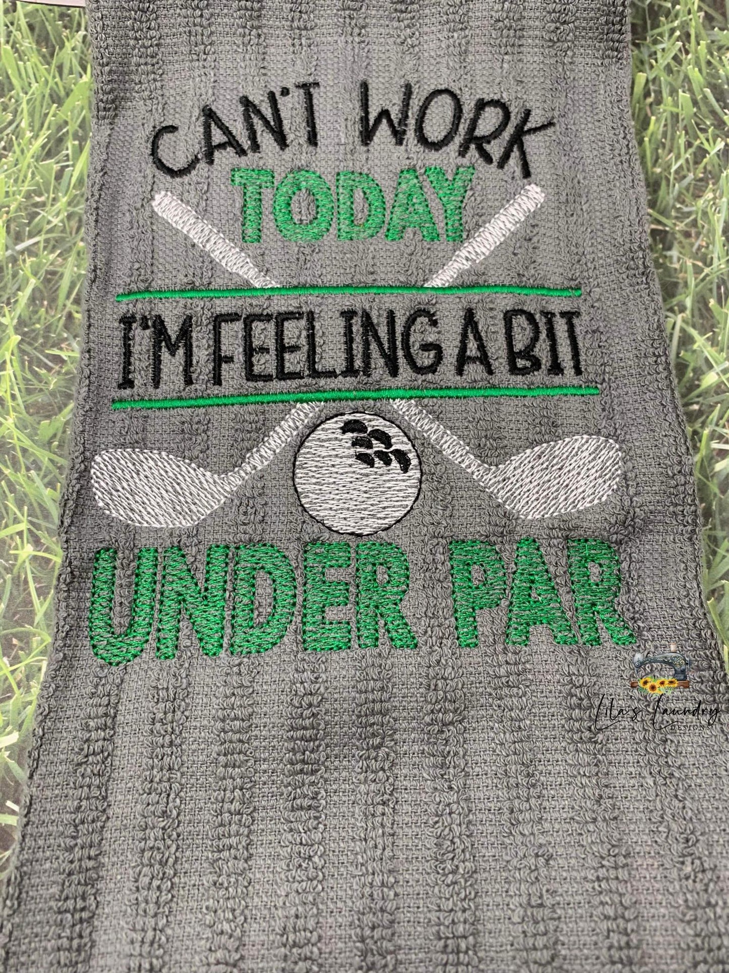 Under Par - 3 Sizes - Digital Embroidery Design