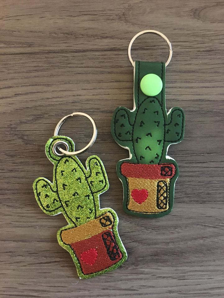 Cactus Fobs - Digital Embroidery Design