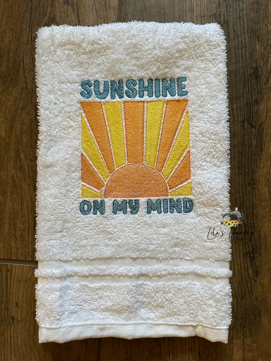 Sunshine on my Mind - 4 Sizes - Digital Embroidery Design