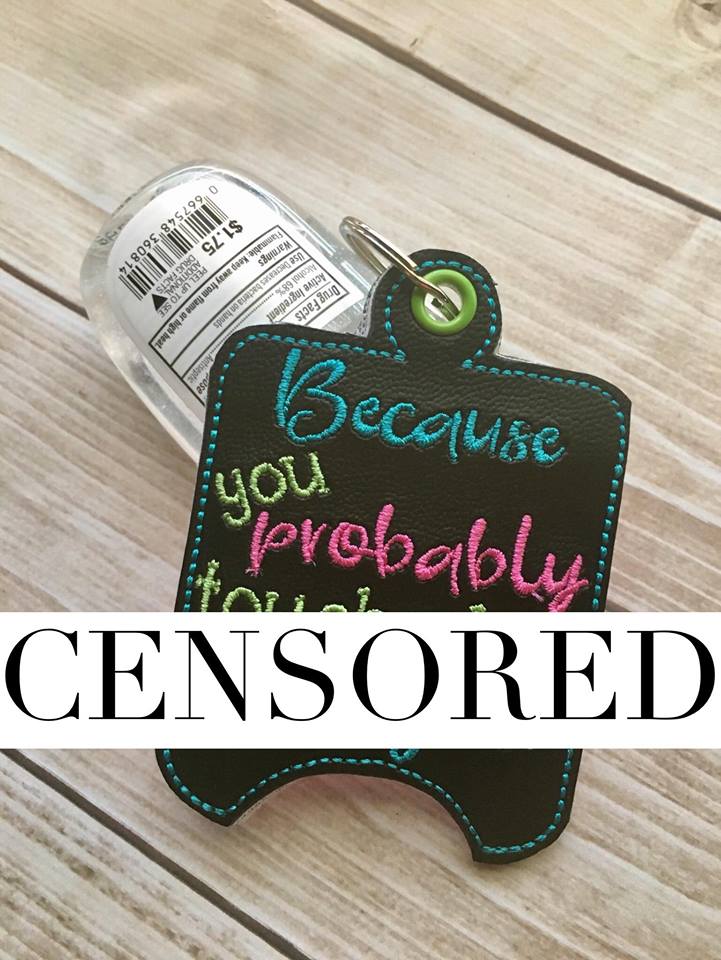 Mature Junk Sanitizer Holders - Embroidery Design - DIGITAL Embroidery DESIGN