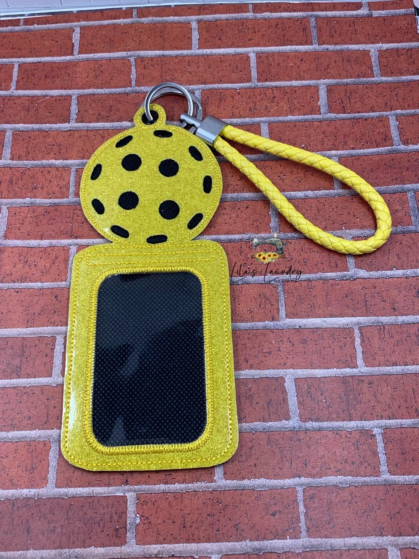 Pickleball ID holder - 5x7 only - Digital Embroidery Design