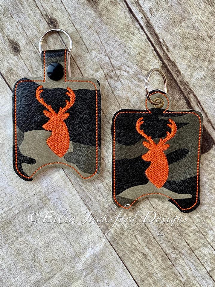 Deer Sanitizer Holder - Embroidery Design - DIGITAL Embroidery DESIGN