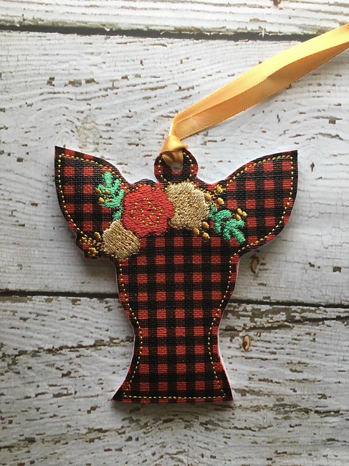 Floral Deer Ornament - Digital Embroidery Design