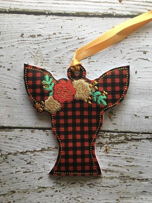 Floral Deer Ornament - Digital Embroidery Design