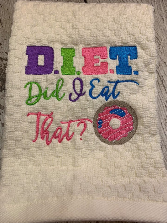 DIET Did I Eat That 4x4 and 5x7