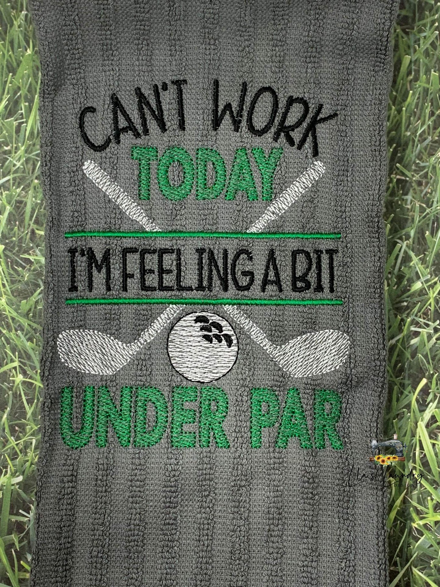 Under Par - 3 Sizes - Digital Embroidery Design