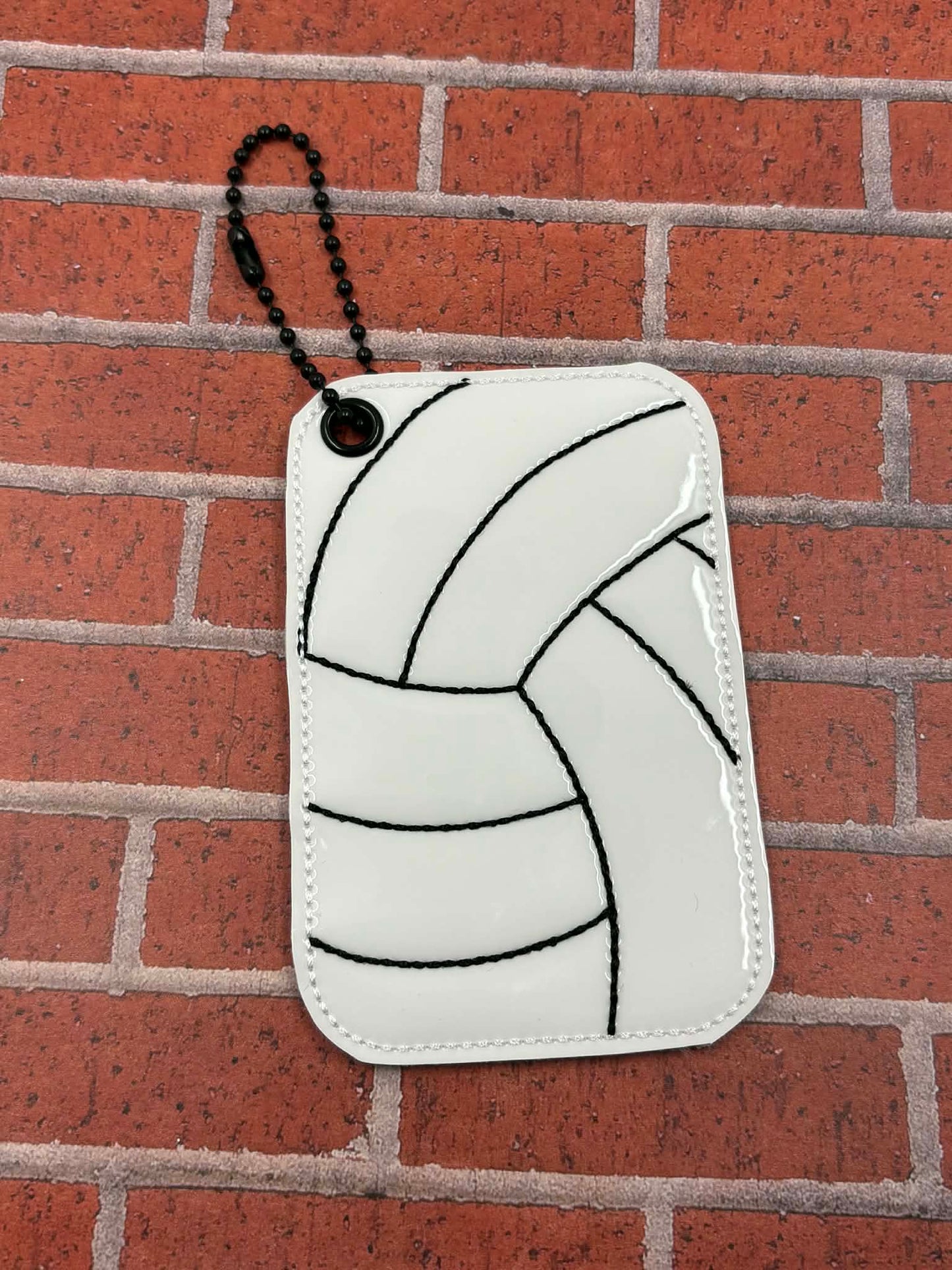Volleyball Stitching Bag Tag – 3 Styles Included – Digital Embroidery Design