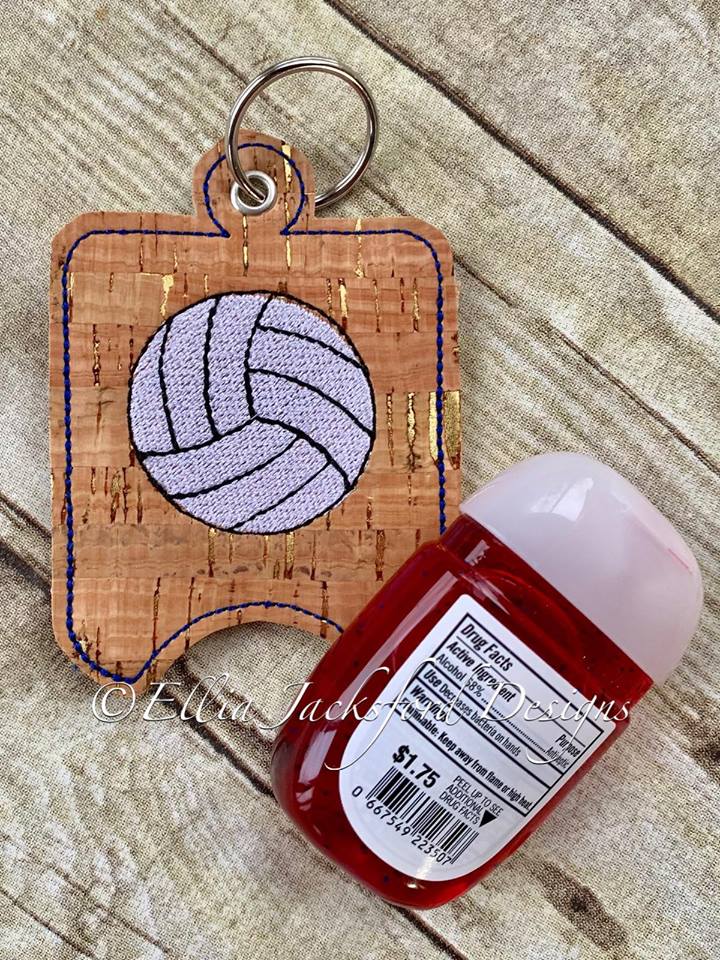 Volleyball Sanitizer Holders - Embroidery Design - DIGITAL Embroidery DESIGN