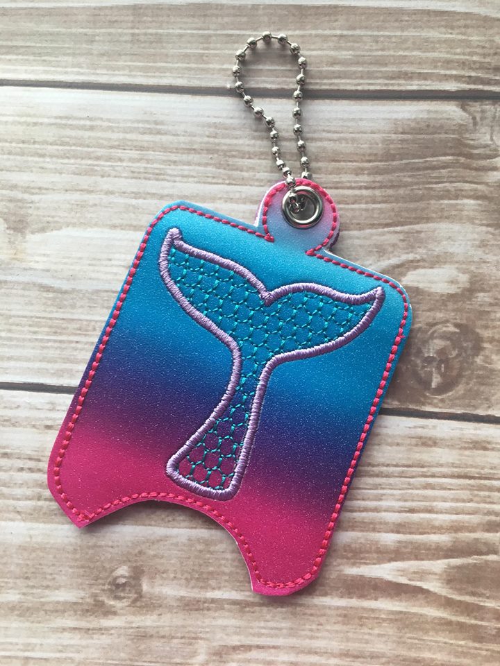 Mermaid Sanitizer Holder - Embroidery Design - DIGITAL Embroidery DESIGN