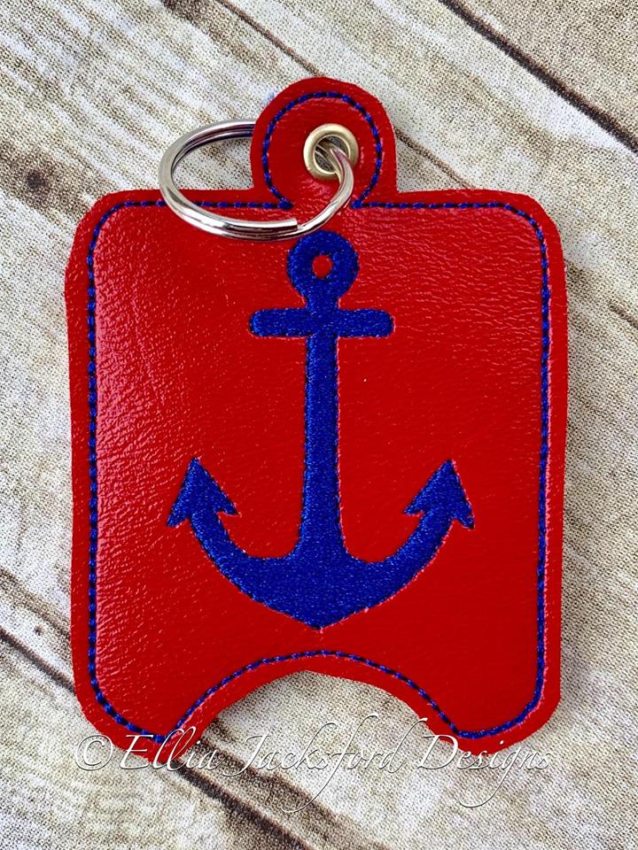 Anchor Sanitizer Holder - Embroidery Design - DIGITAL Embroidery DESIGN