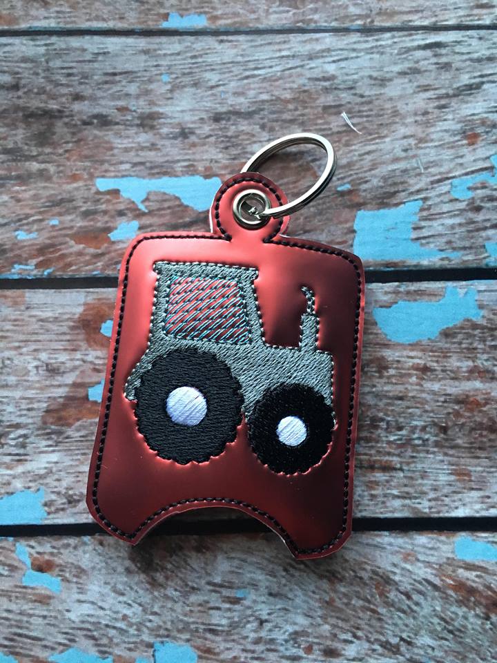 Tractor Sanitizer Holder - Embroidery Design - DIGITAL Embroidery DESIGN