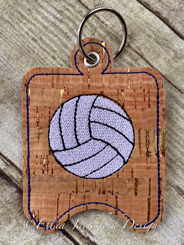 Volleyball Sanitizer Holders - Embroidery Design - DIGITAL Embroidery DESIGN