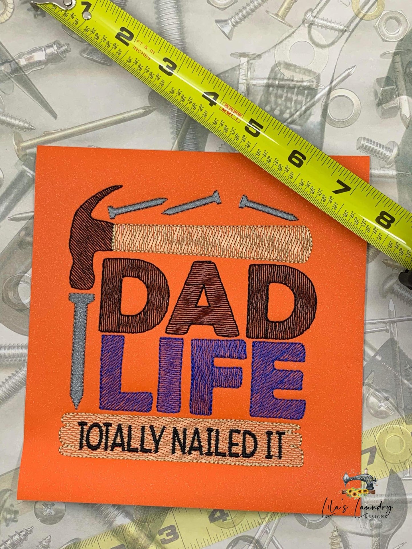 Dad Life - 4 Sizes - Digital Embroidery Design