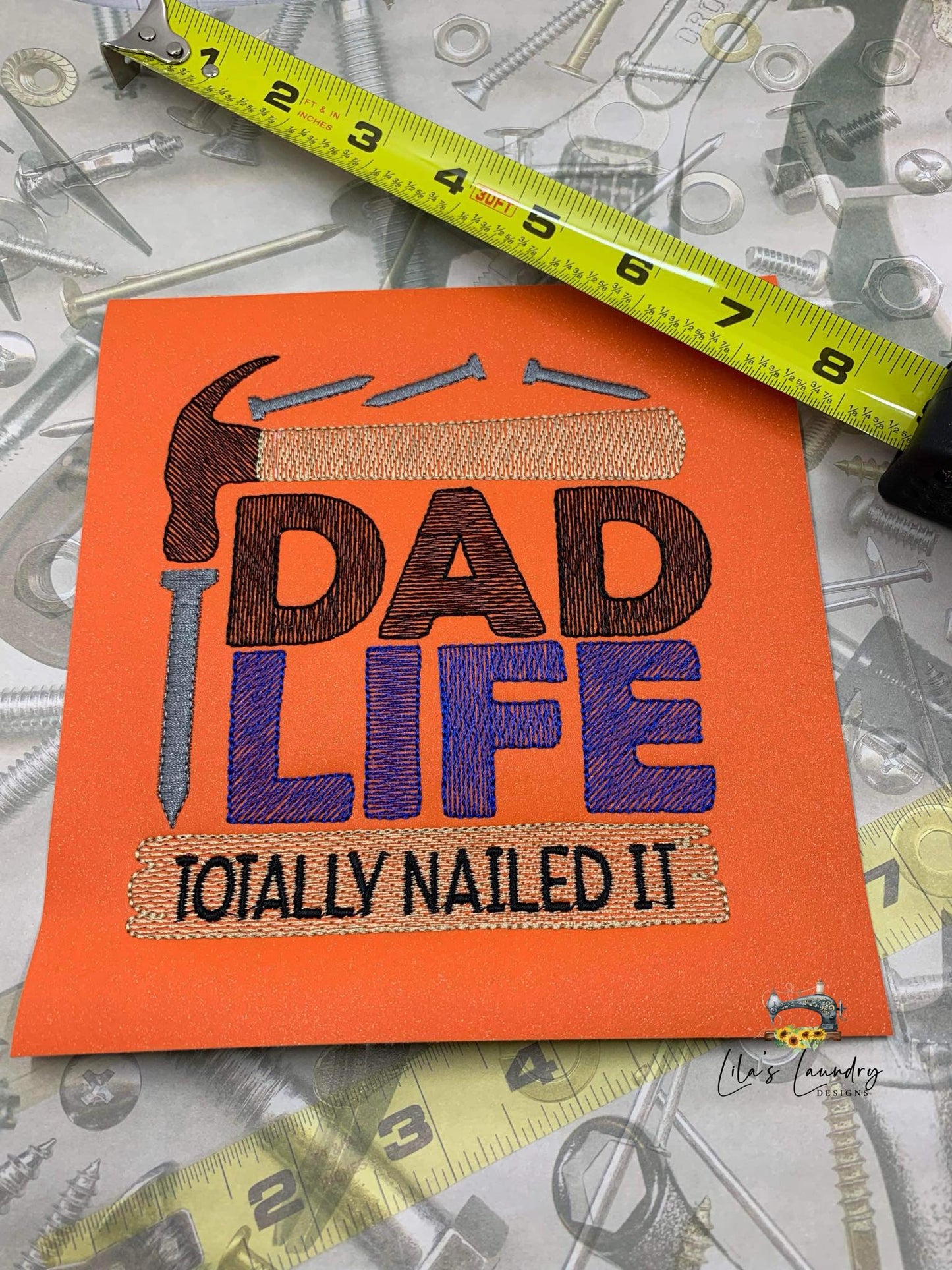 Dad Life - 4 Sizes - Digital Embroidery Design
