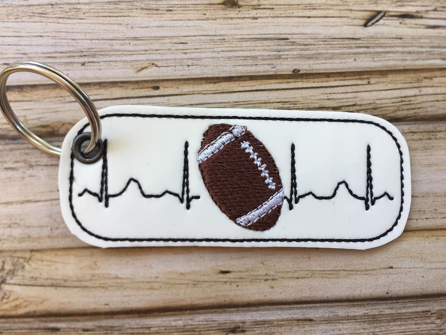 Sports Set ONE ekg Eyelet Fob - Embroidery Design - DIGITAL Embroidery DESIGN