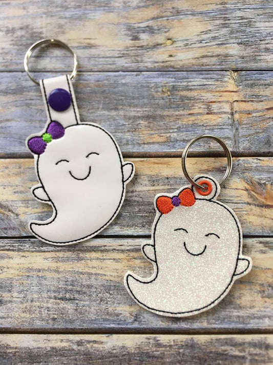 Girly Ghost Fobs  - Digital Embroidery Design
