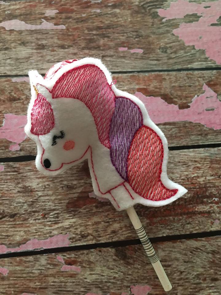 Unicorn Sucker Sleeves - Embroidery Design - DIGITAL Embroidery DESIGN