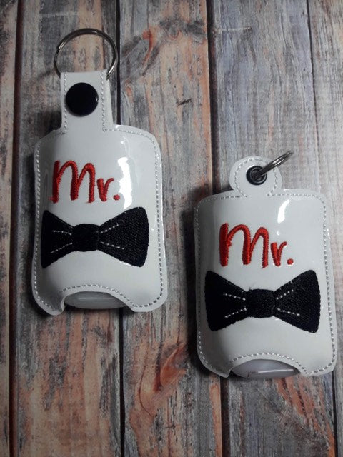 Mr. and Mrs. Sanitizer Holder Set - Embroidery Design - DIGITAL Embroidery DESIGN