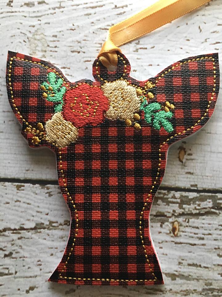 Floral Deer Ornament - Digital Embroidery Design