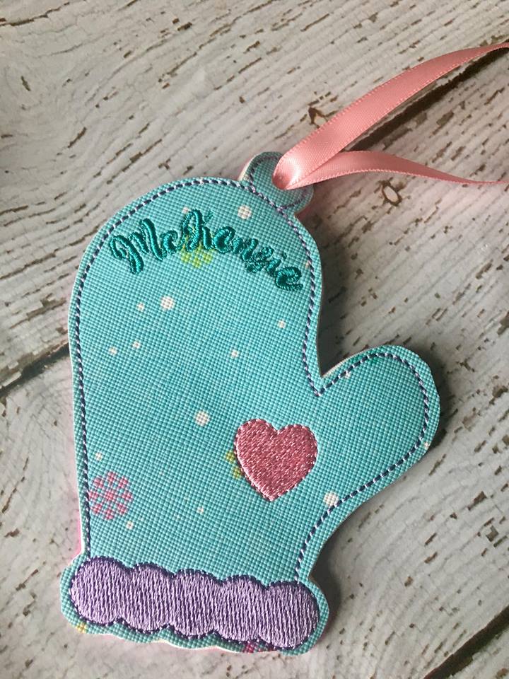 Winter Mitten Ornament 4x4 and 5x7 Grouped