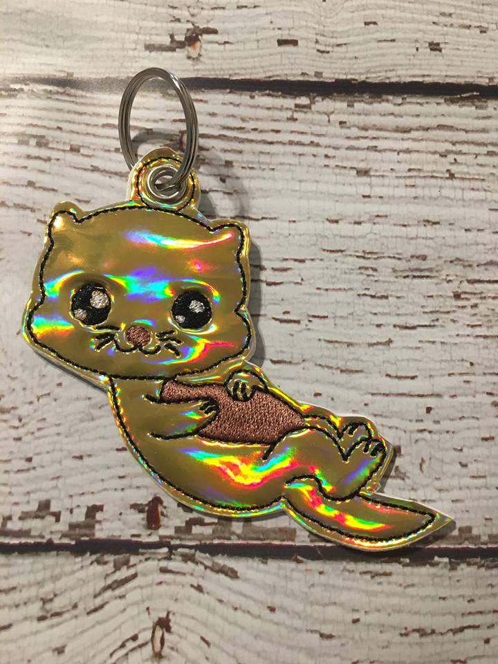 Otter Fobs - Embroidery Design - DIGITAL Embroidery DESIGN