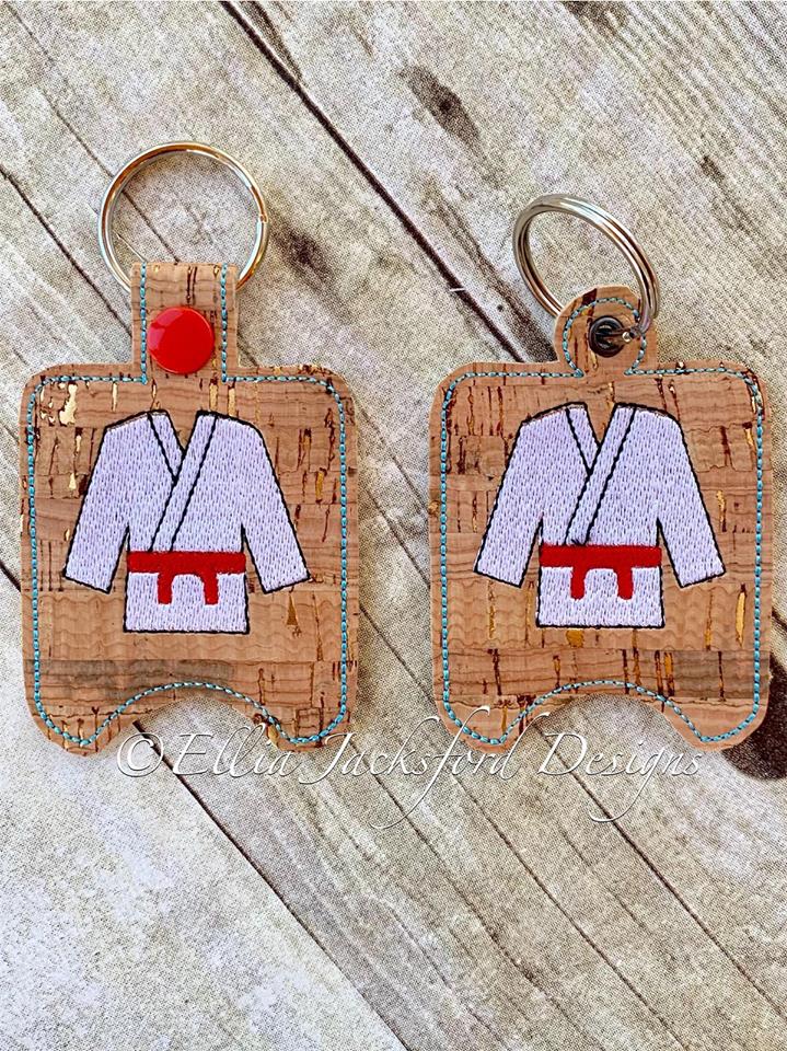 Martial Arts Sanitizer Holder 4x4 and 5x7 included- Embroidery Design - DIGITAL Embroidery DESIGN