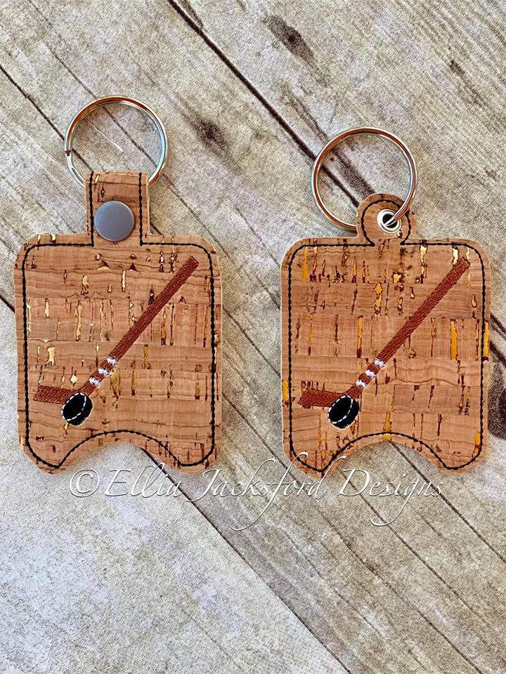 Hockey Sanitizer Holder 4x4 and 5x7 included- Embroidery Design - DIGITAL Embroidery DESIGN