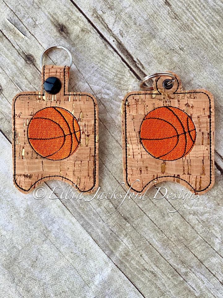 Basketball Sanitizer Holder - Embroidery Design - DIGITAL Embroidery DESIGN