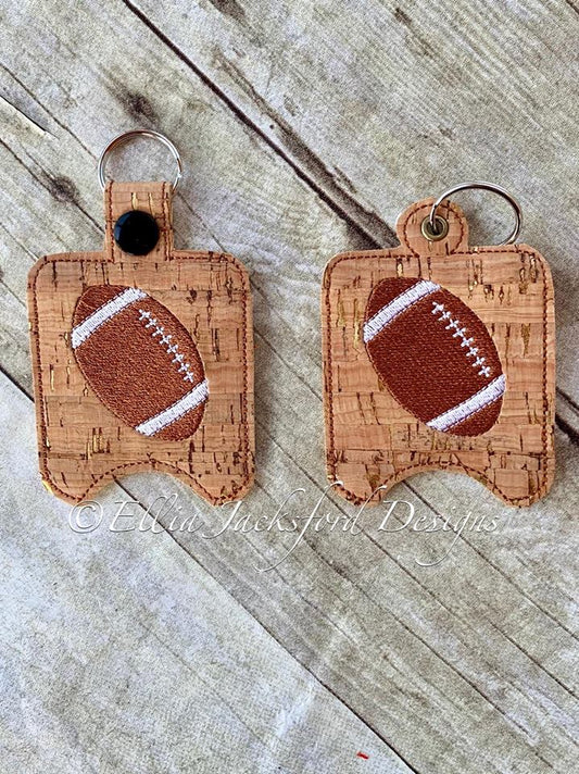 Football Sanitizer Holder - Embroidery Design - DIGITAL Embroidery DESIGN