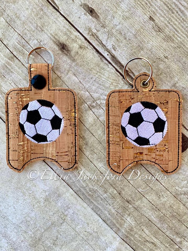 Soccer Sanitizer Holders - Embroidery Design - DIGITAL Embroidery DESIGN