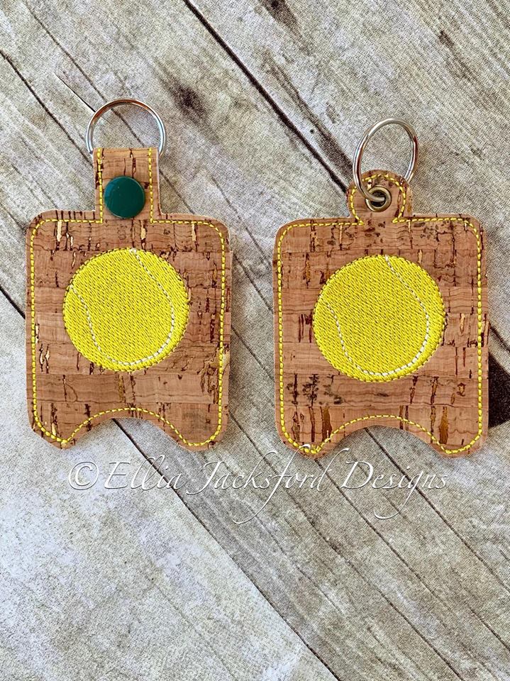 Tennis Sanitizer Holders - Embroidery Design - DIGITAL Embroidery DESIGN