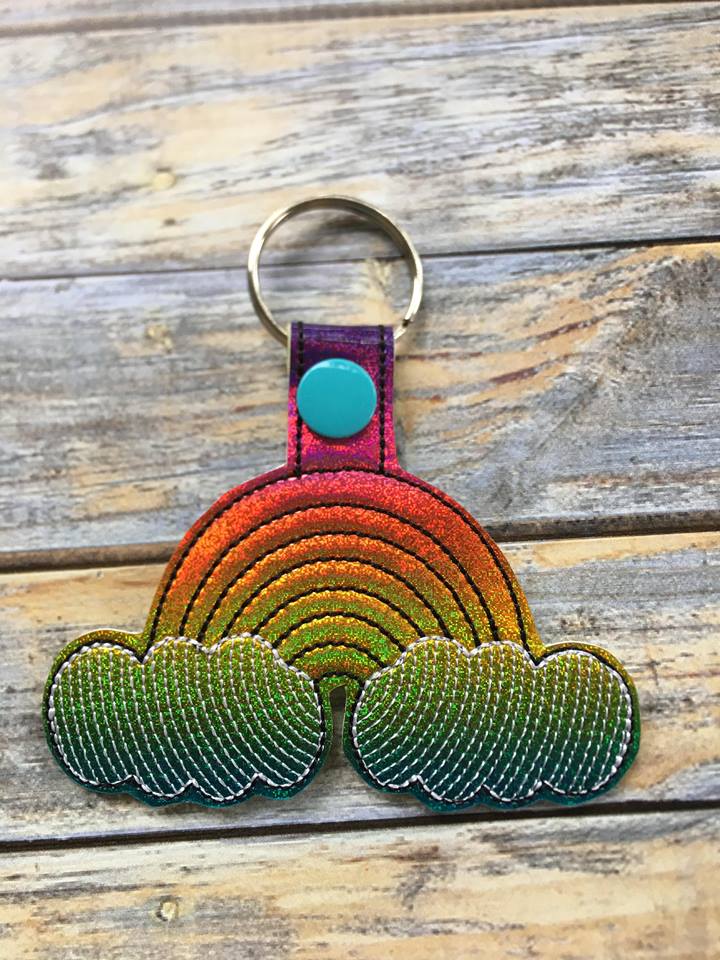 Rainbow Fobs - Embroidery Design - DIGITAL Embroidery DESIGN