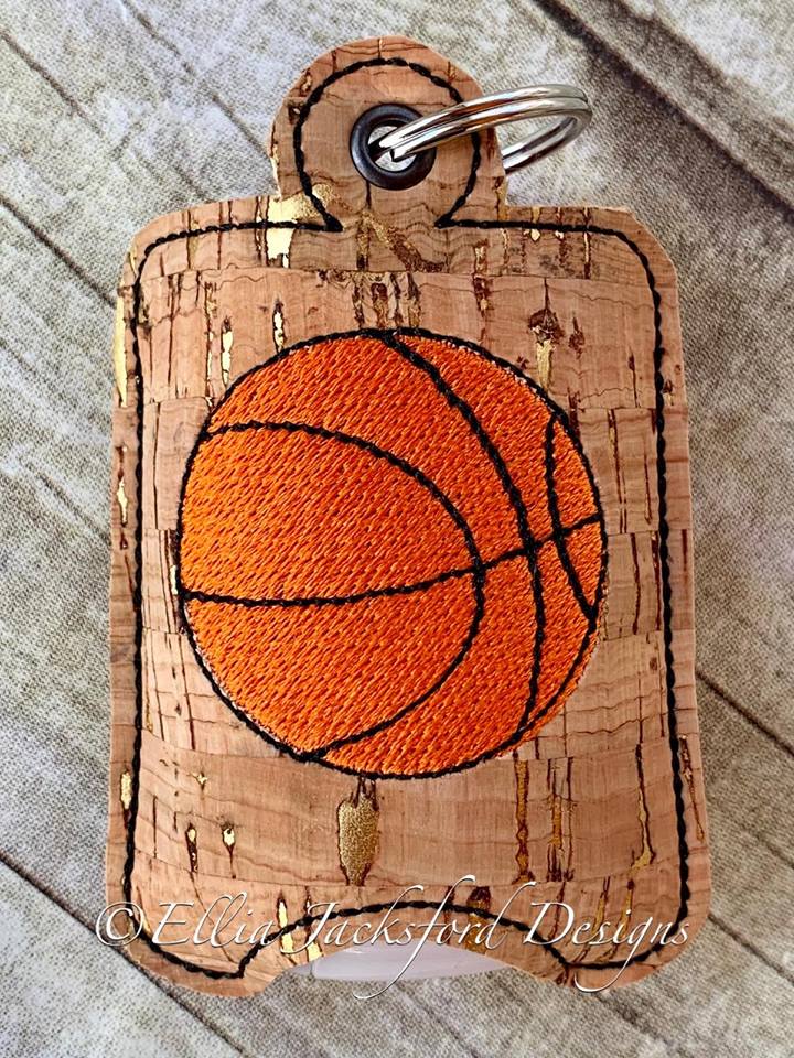 Basketball Sanitizer Holder - Embroidery Design - DIGITAL Embroidery DESIGN