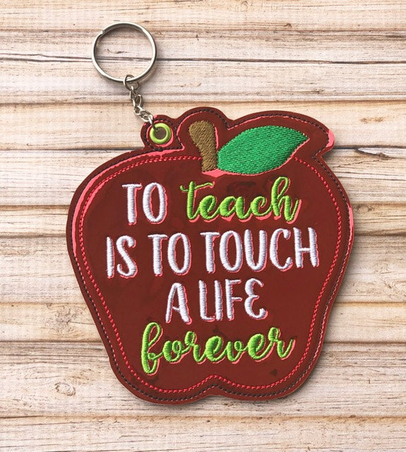 To Teach Tote Tag 5x7 - DIGITAL Embroidery DESIGN – Henley Designs & Stitch
