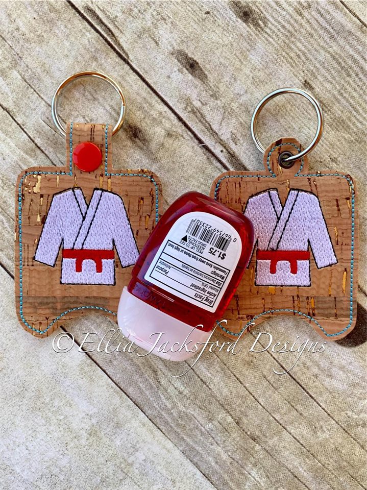 Martial Arts Sanitizer Holder 4x4 and 5x7 included- Embroidery Design - DIGITAL Embroidery DESIGN