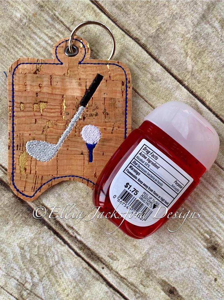 Golf Sanitizer Holder - Embroidery Design - DIGITAL Embroidery DESIGN