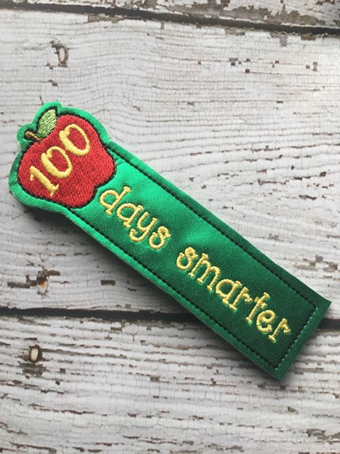 100 Days Smarter Bookmark - Digital Embroidery Design