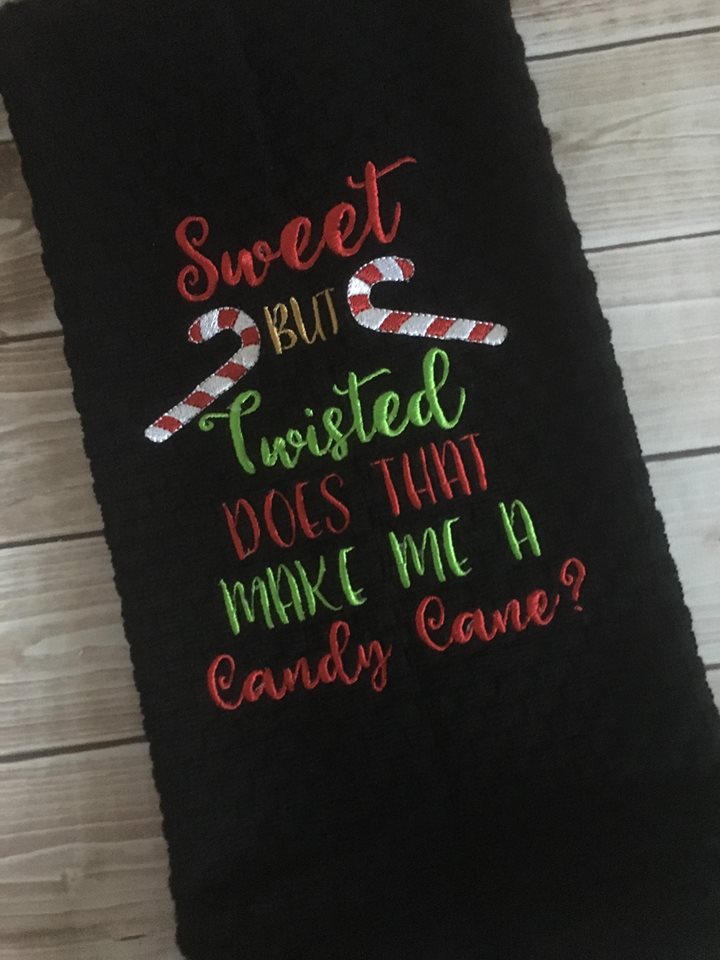 Sweet But Twisted- Does that make me a candy cane? 4x4, 5x7 & 6x10