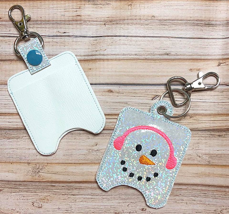 Snowman Sanitizer Holder - Embroidery Design - DIGITAL Embroidery DESIGN